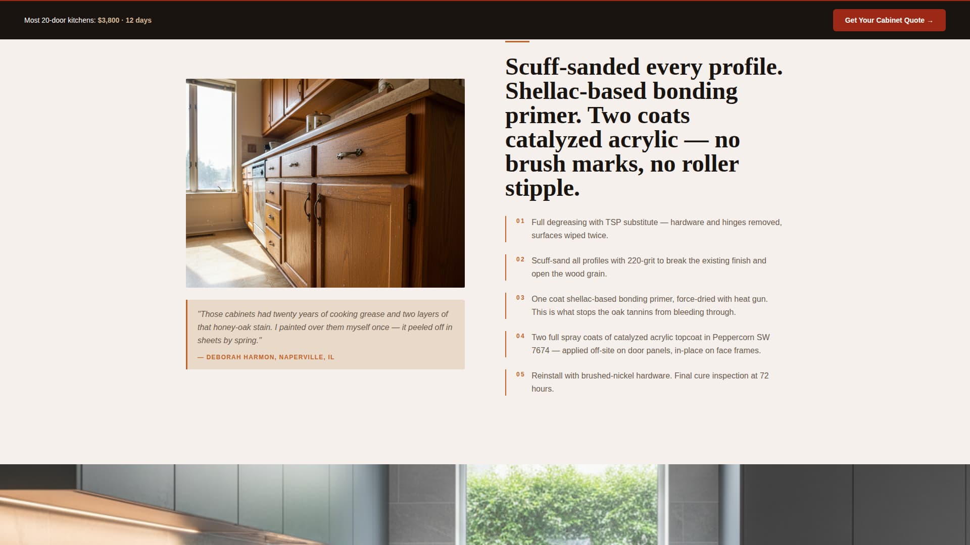 Recoat - Transformative Cabinet Painting Landing Page Template