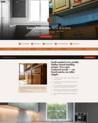Recoat - Transformative Cabinet Painting Landing Page Template
