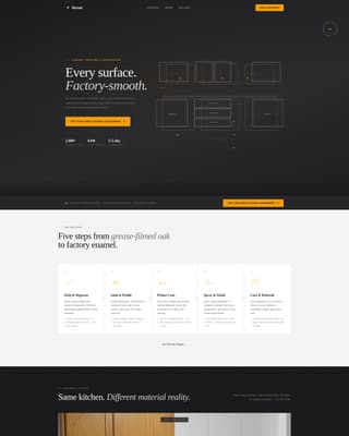 Recoat - Precision Cabinet Refinishing Landing Page Template