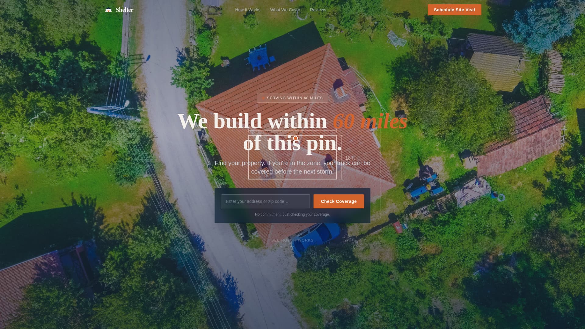 Shelter - Dependable Carport Landing Page Template
