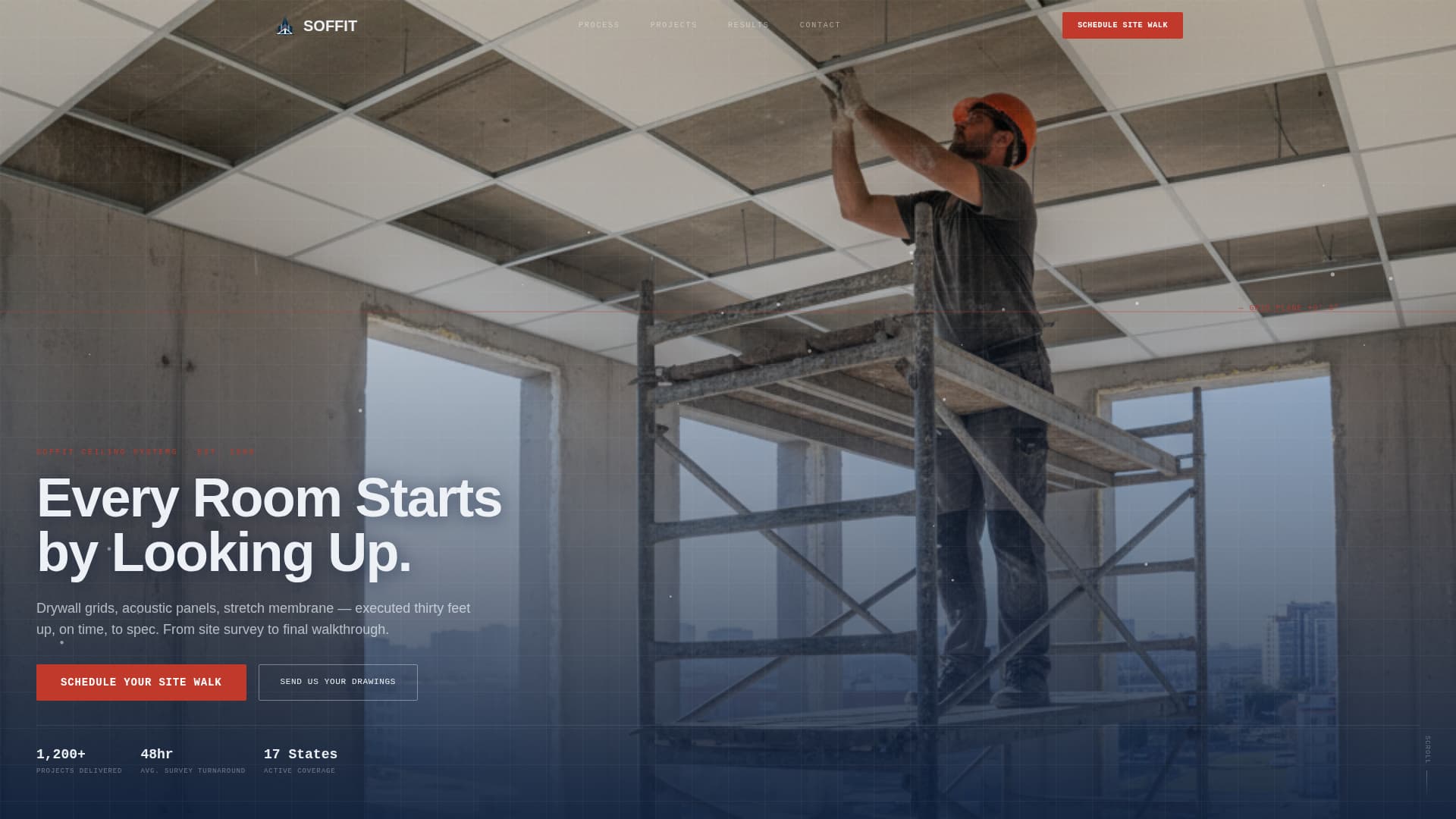 Soffit - Precision Ceiling Landing Page Template