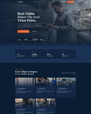 Wrench - Reliable Appliance Landing Page Template