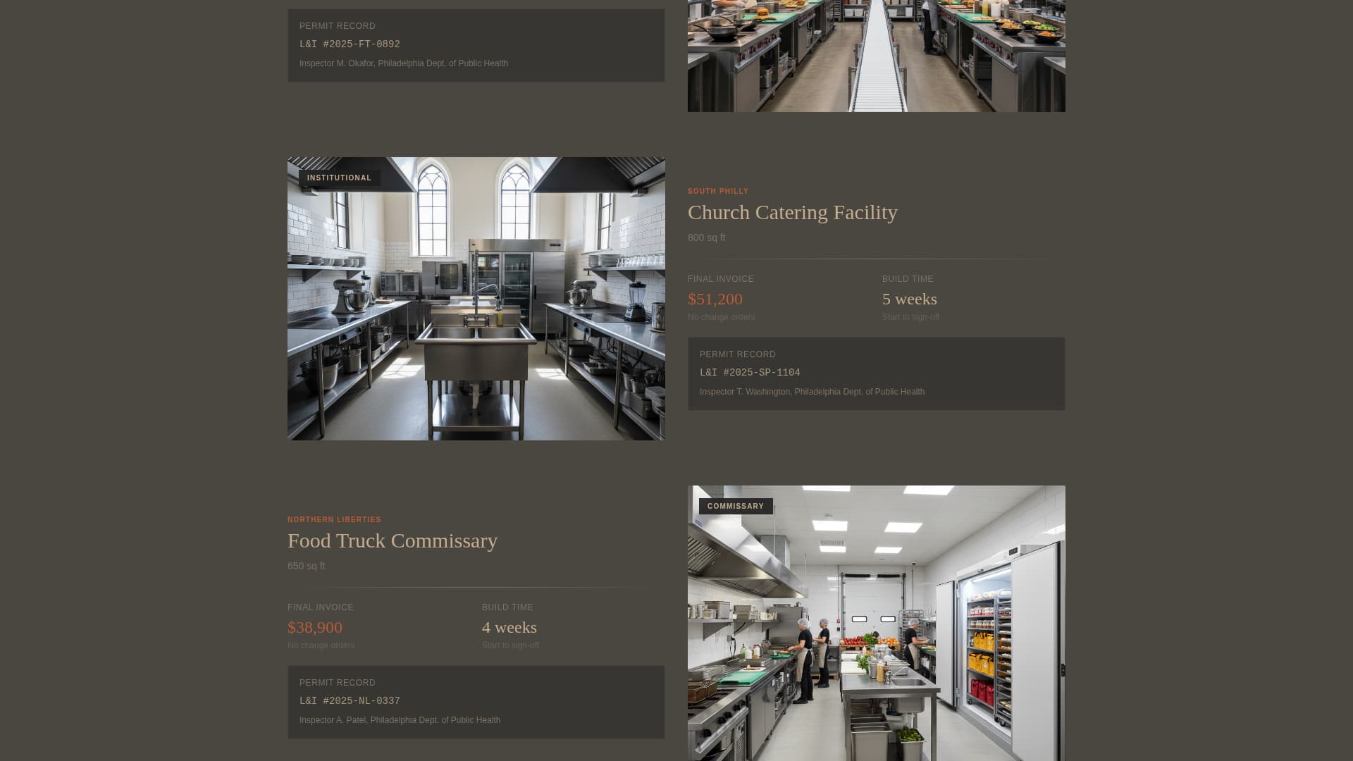 Buildout - Industrial Kitchen Landing Page Template