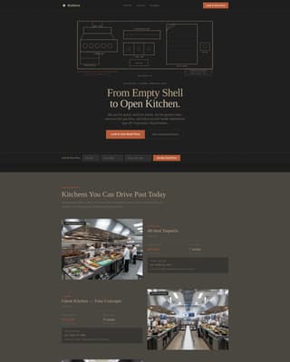 Buildout - Industrial Kitchen Landing Page Template