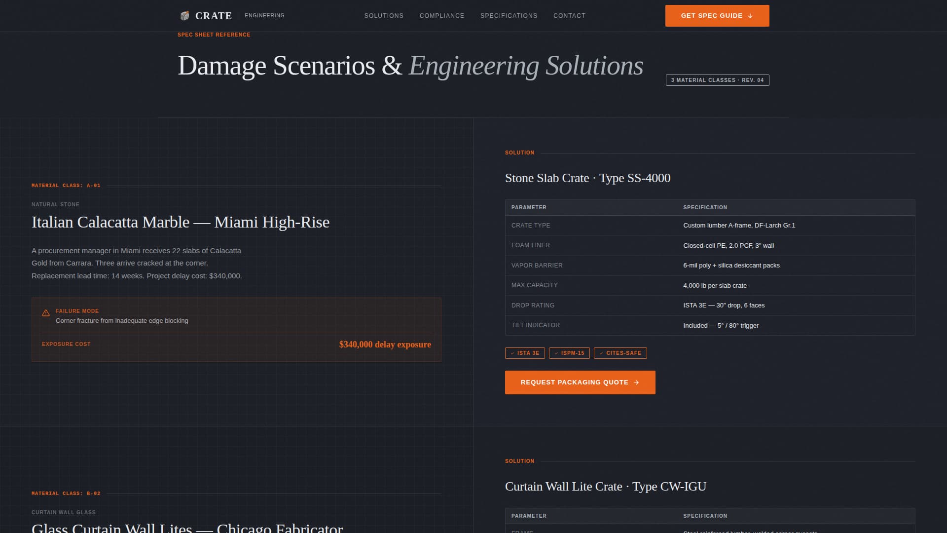 Crate - Precision Materialpackaging Landing Page Template