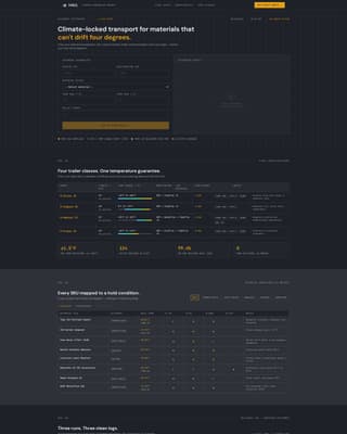 Haul - Precision Climatecontrolled Landing Page Template