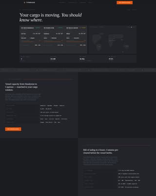 Tonnage - Precision Freight Landing Page Template