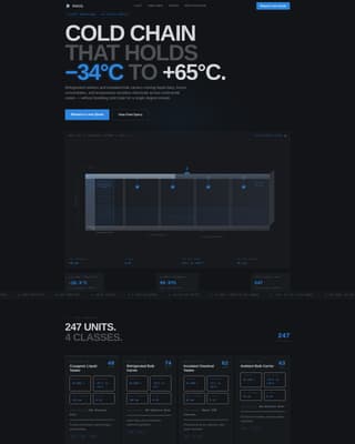 Haul - Precision Coldchain Landing Page Template