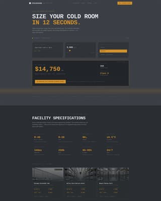 Warehouse & Distribution Pricing Website Template