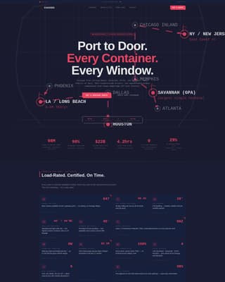 Freight & Cargo Specialist Professional Website Template