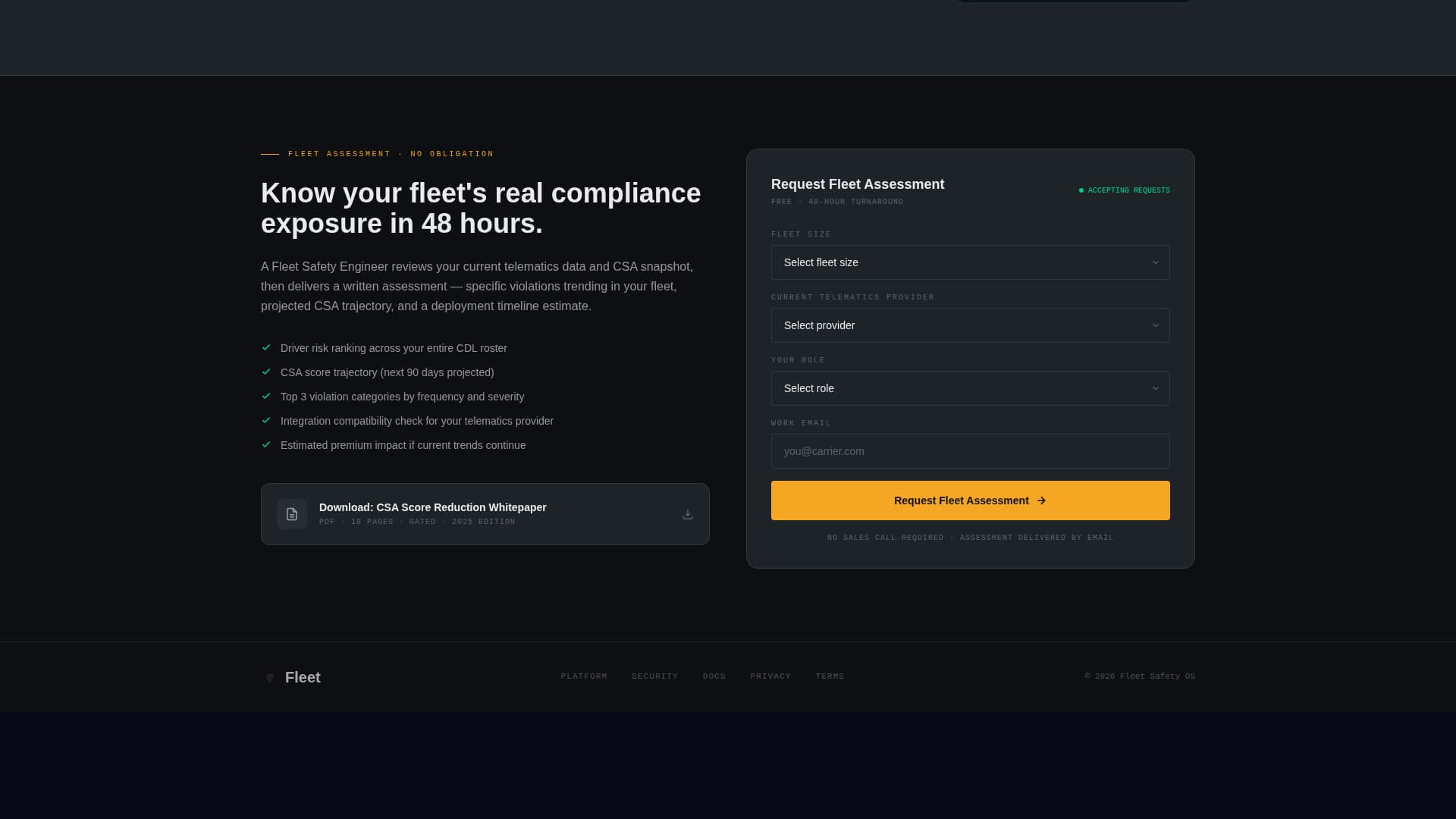 Fleet & Transportation Management Booking Website Template