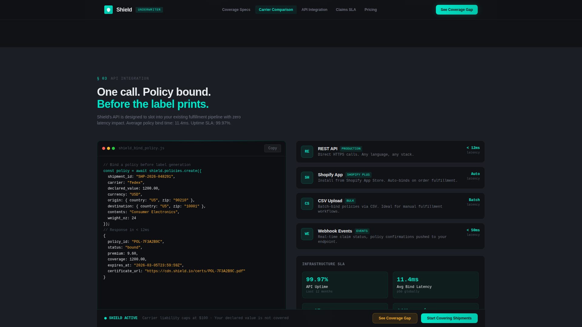 E-Commerce Parcel Logistics Pricing Website Template