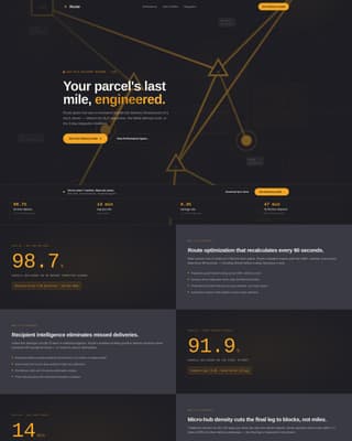 Route - Precision Lastmile Landing Page Template