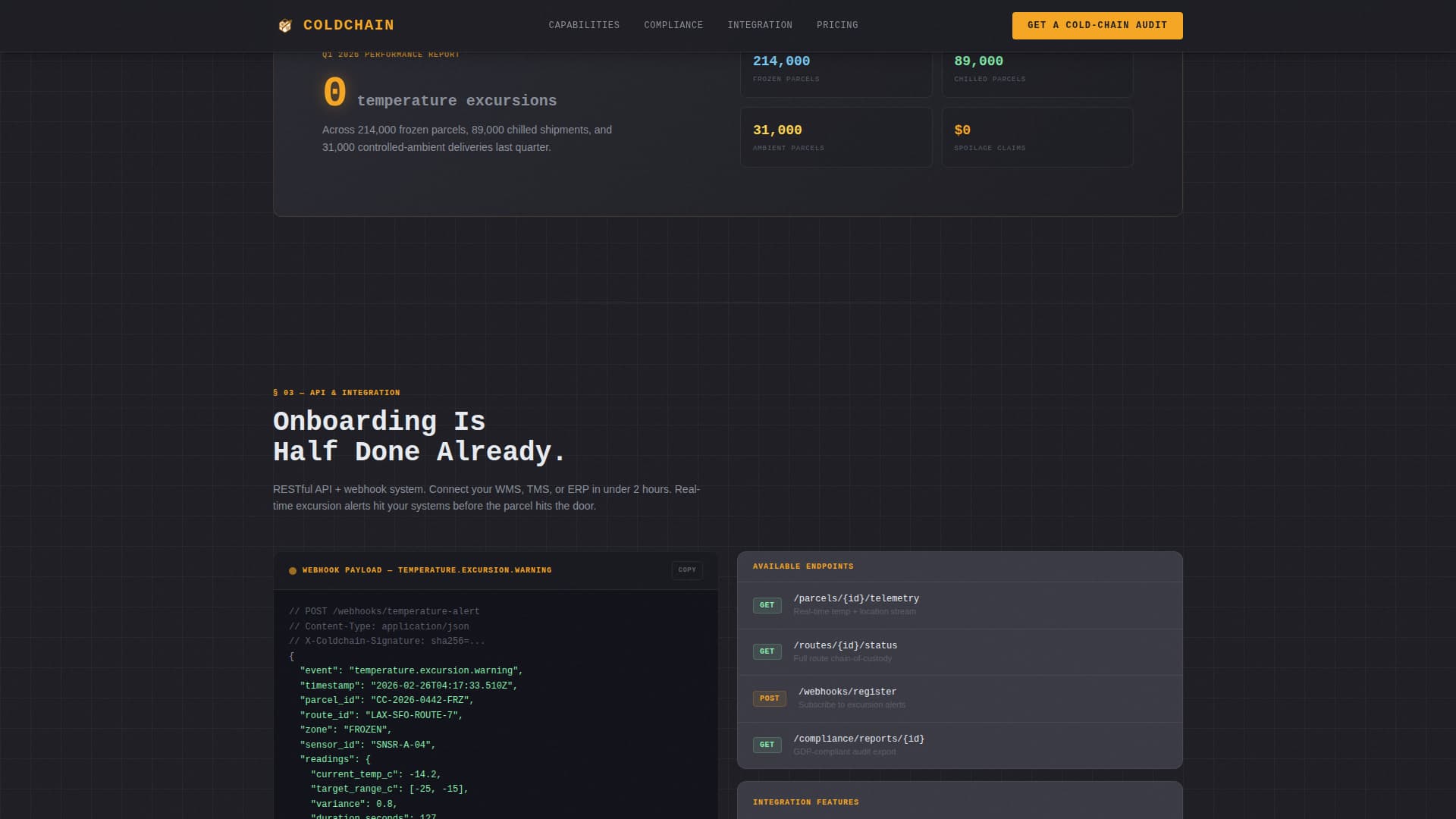 E-Commerce Parcel Logistics Reviews Website Template
