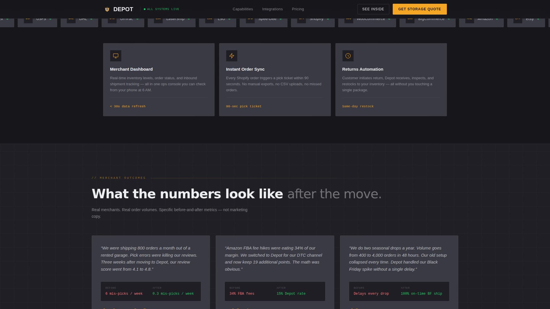 E-Commerce Parcel Logistics Professional Website Template