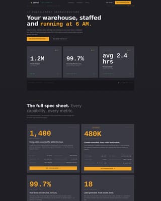 E-Commerce Parcel Logistics Professional Website Template