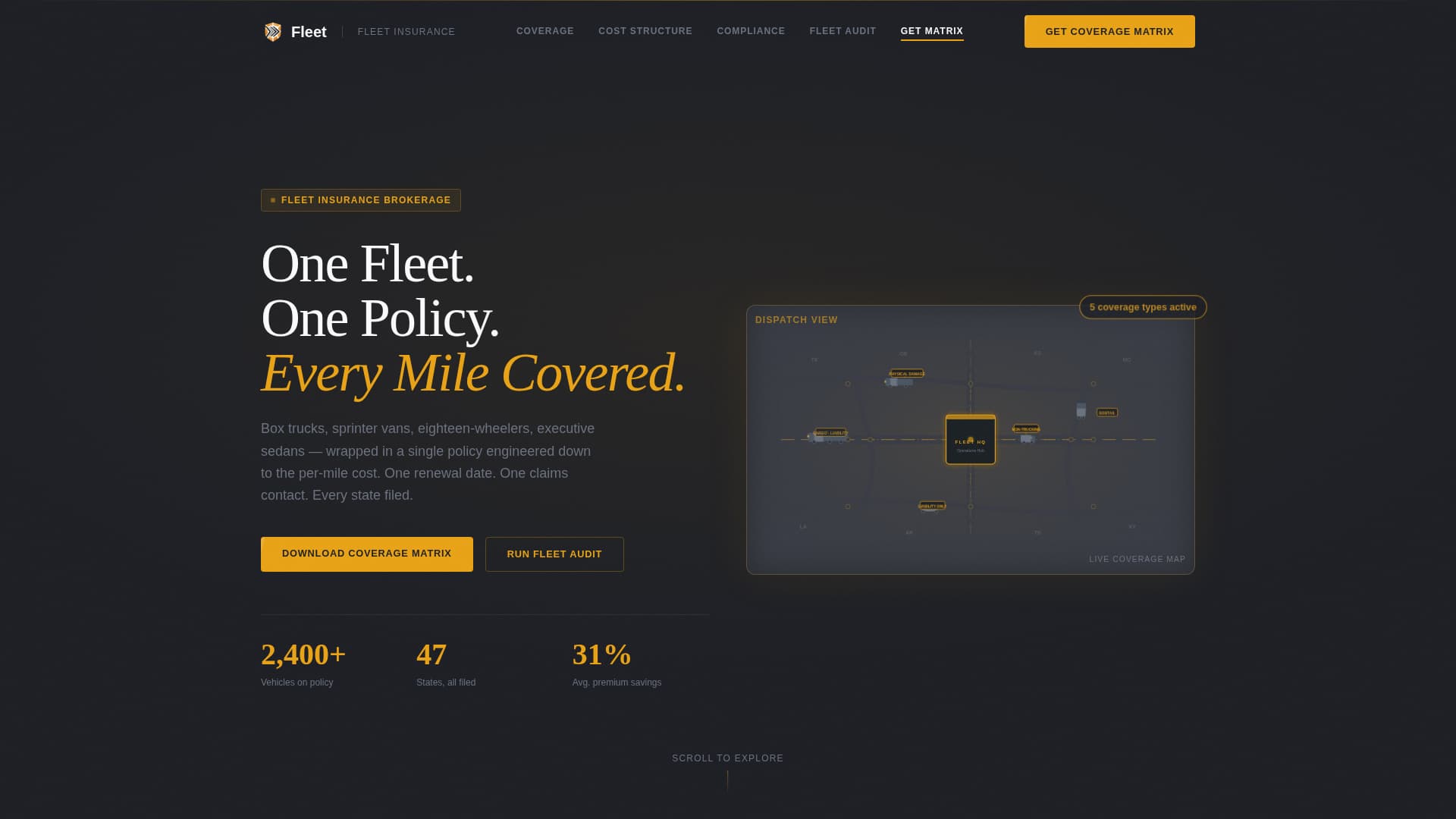 Fleet & Transportation Management Privacy Policy Website Template