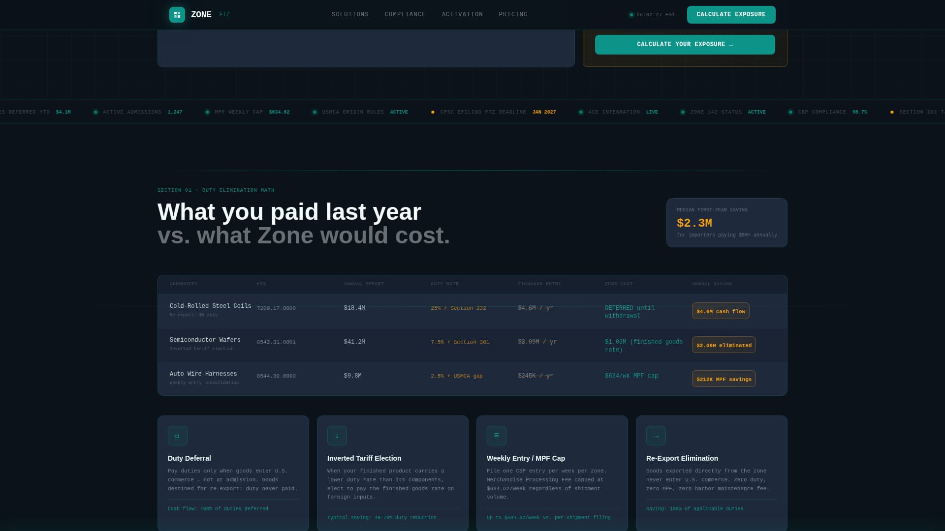 Customs & Trade Directory Website Template