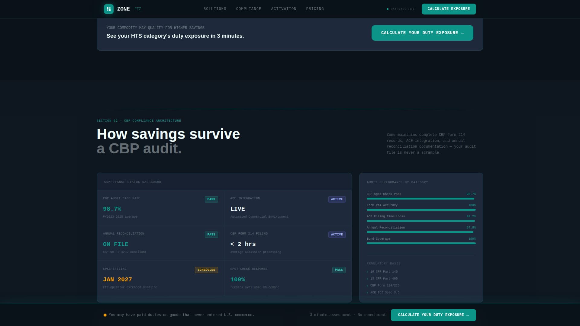 Customs & Trade Directory Website Template