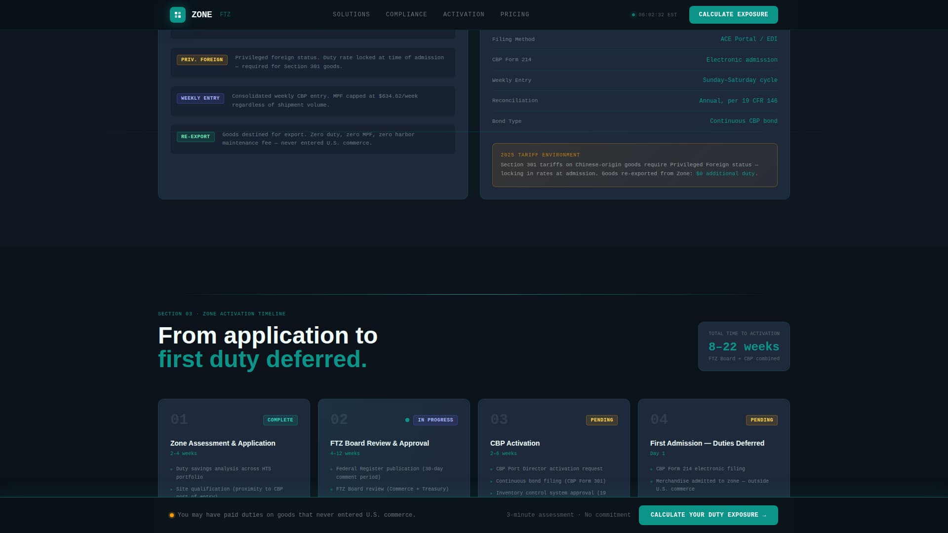 Customs & Trade Directory Website Template