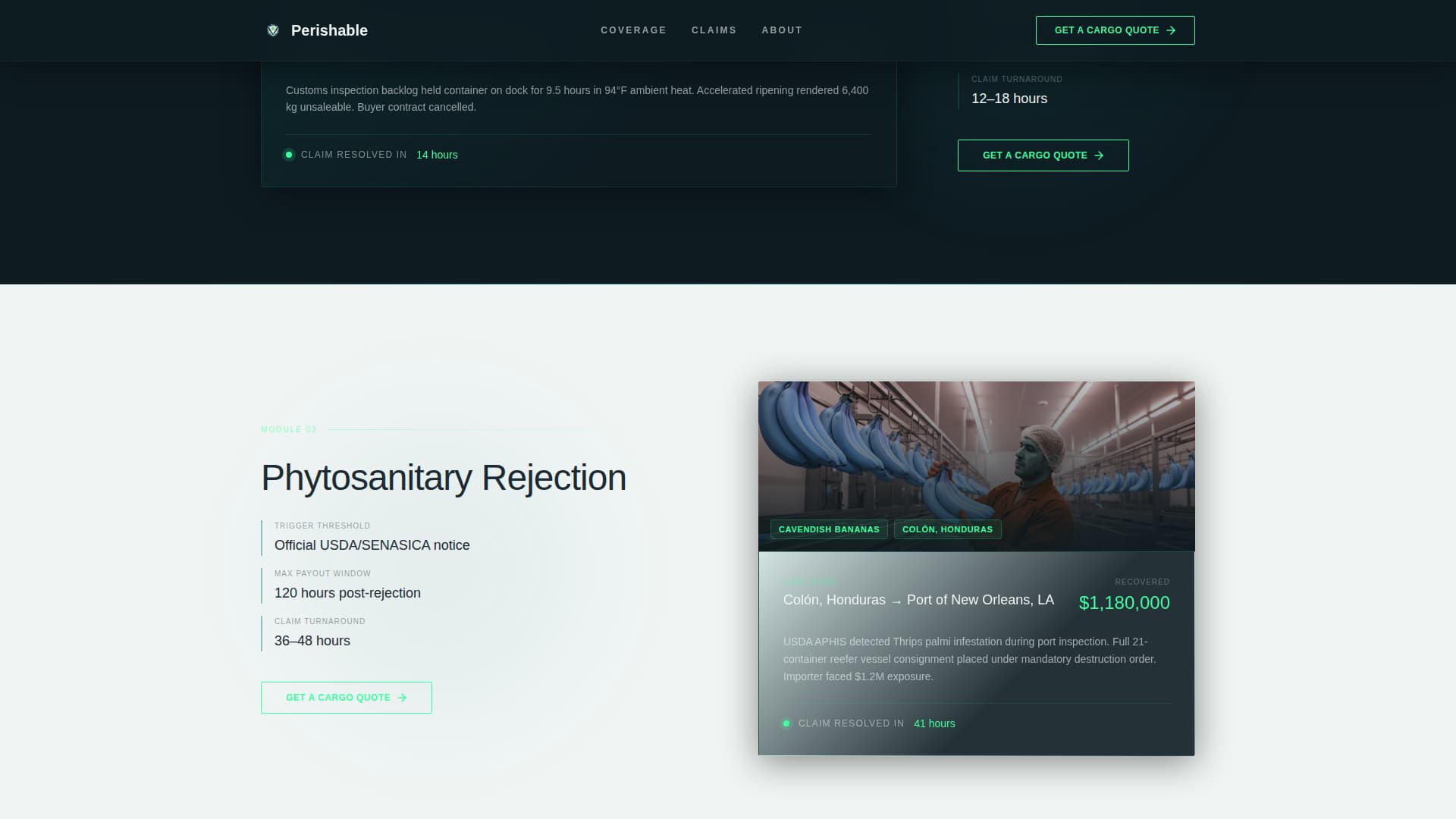 Perishable - Precision Produce Landing Page Template