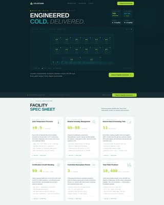 Coldchain - Precision Freshproduce Landing Page Template