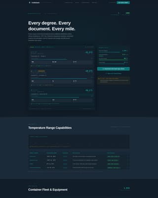 Coldchain - Precision Freight Landing Page Template