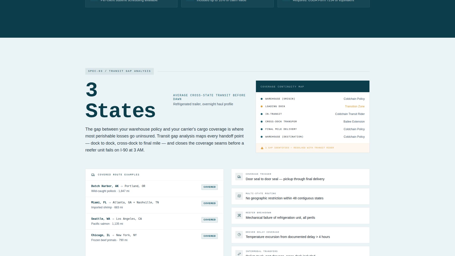 Coldchain - Precision Perishable Landing Page Template