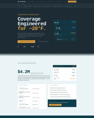 Coldchain - Precision Perishable Landing Page Template