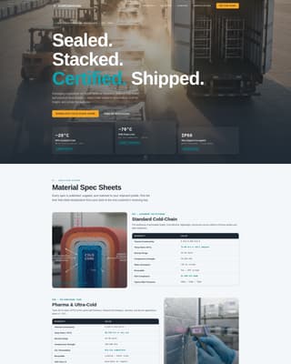 Coldcrate - Certified Perishable Landing Page Template