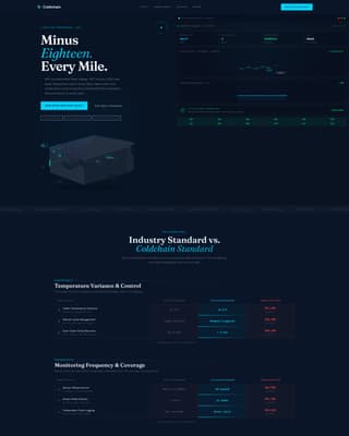 Coldchain - Precision Logistics Landing Page Template