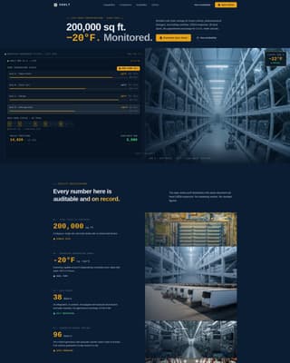 Vault - Certified Coldstorage Landing Page Template