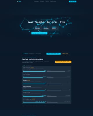 Haul - Precision FTL Landing Page Template