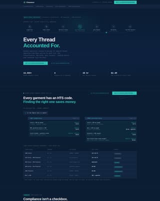 Clearance - Precision Customs Landing Page Template