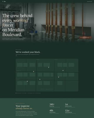Flow - Trusted Commercialplumbing Landing Page Template