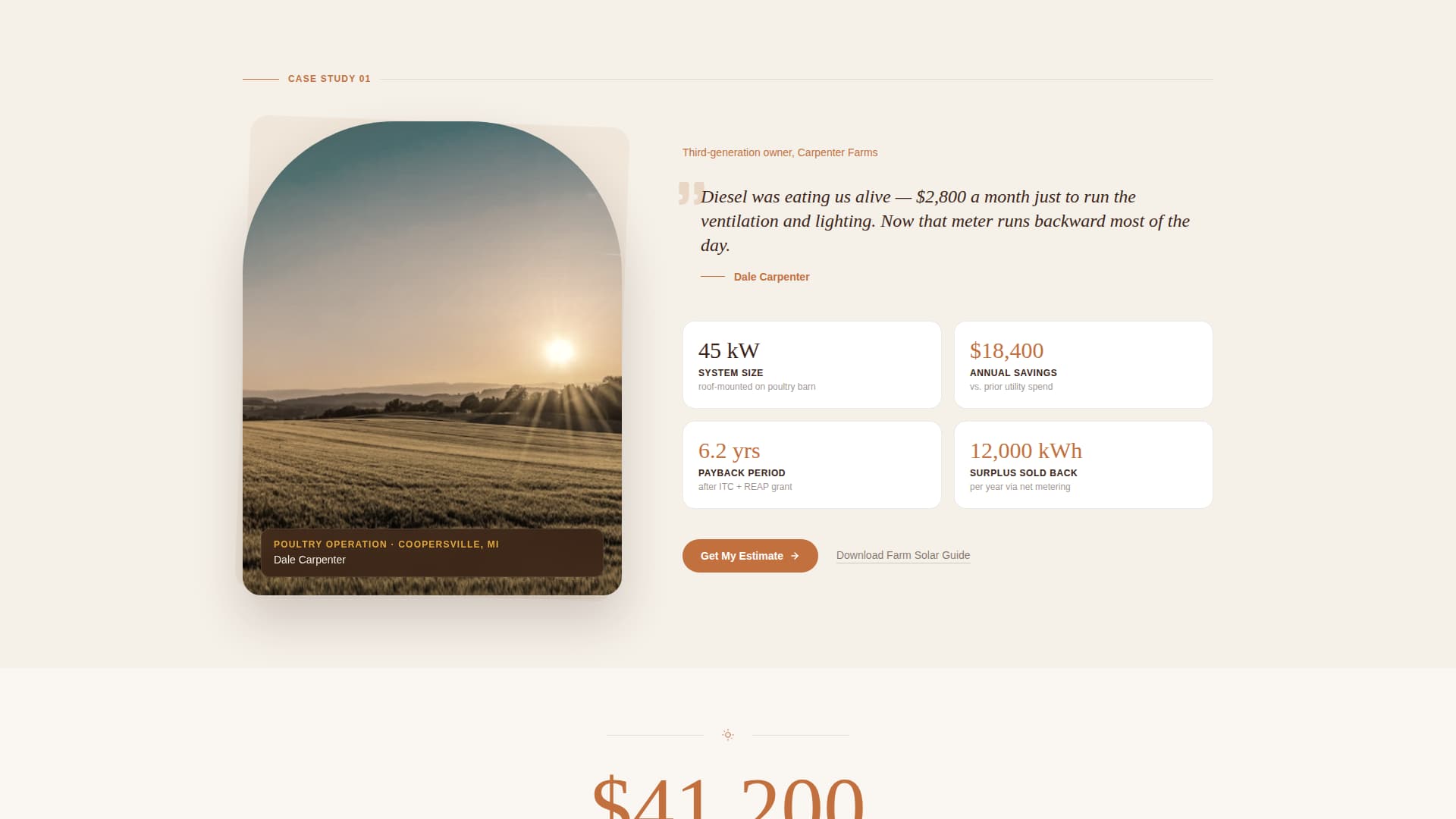 Harvest - Trusted Solar Landing Page Template
