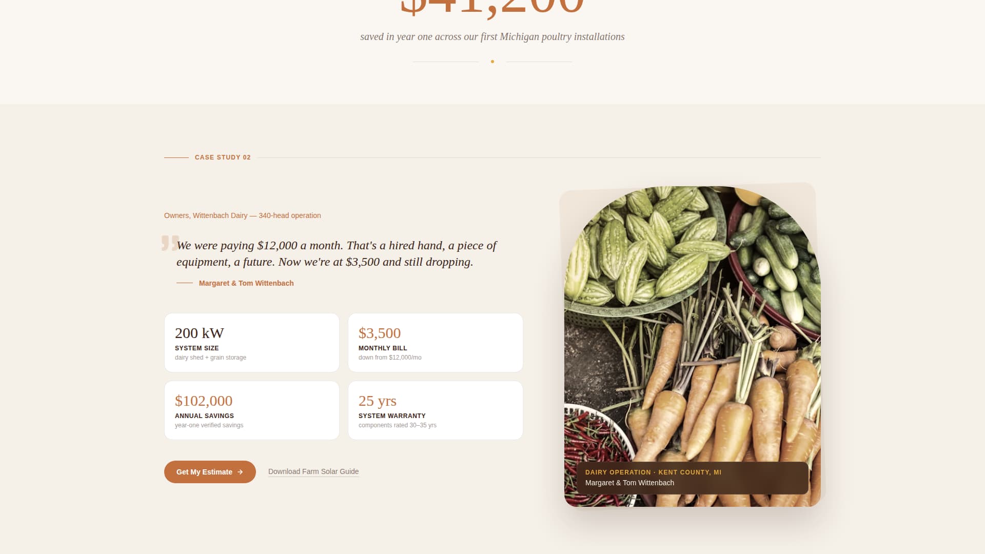 Harvest - Trusted Solar Landing Page Template