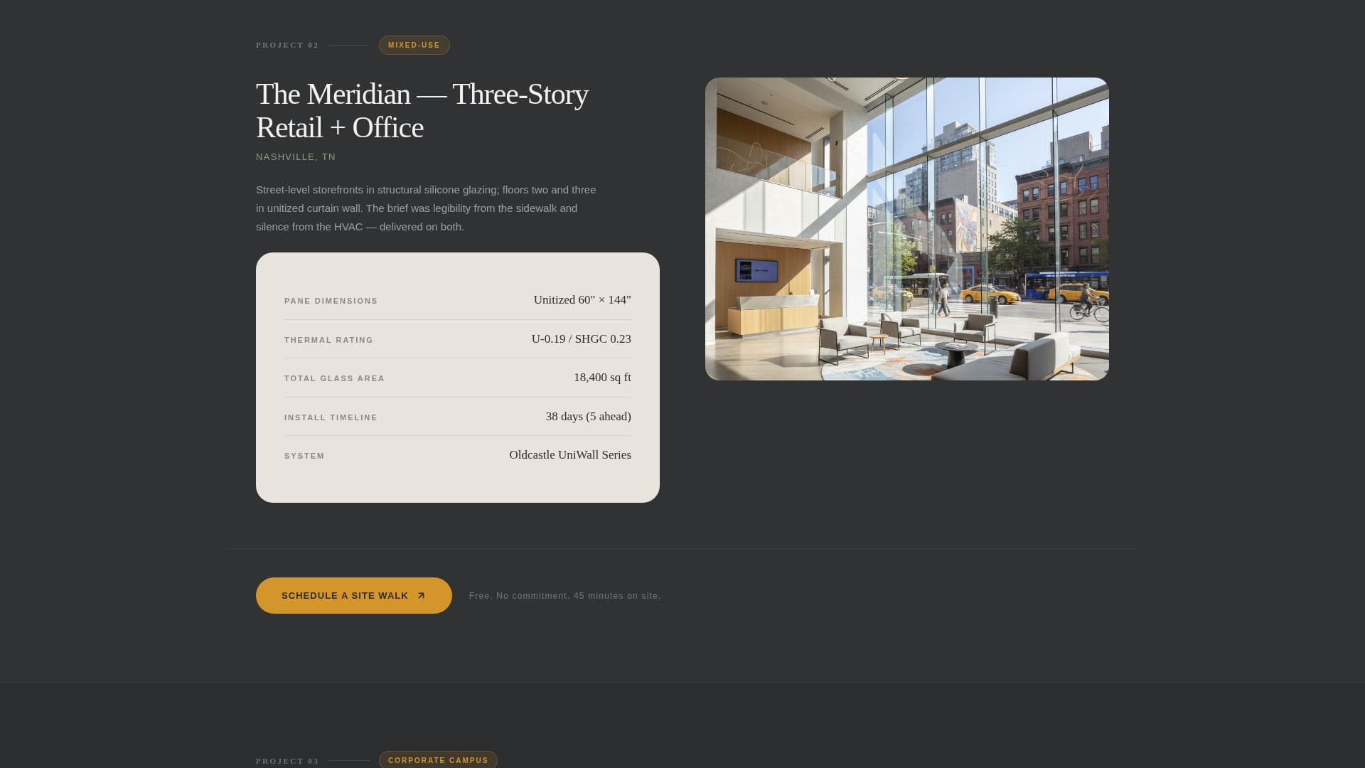 Glaze - Precision Glazing Landing Page Template