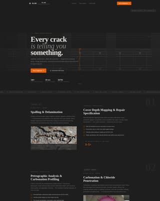 Slab - Diagnostic Concrete Landing Page Template