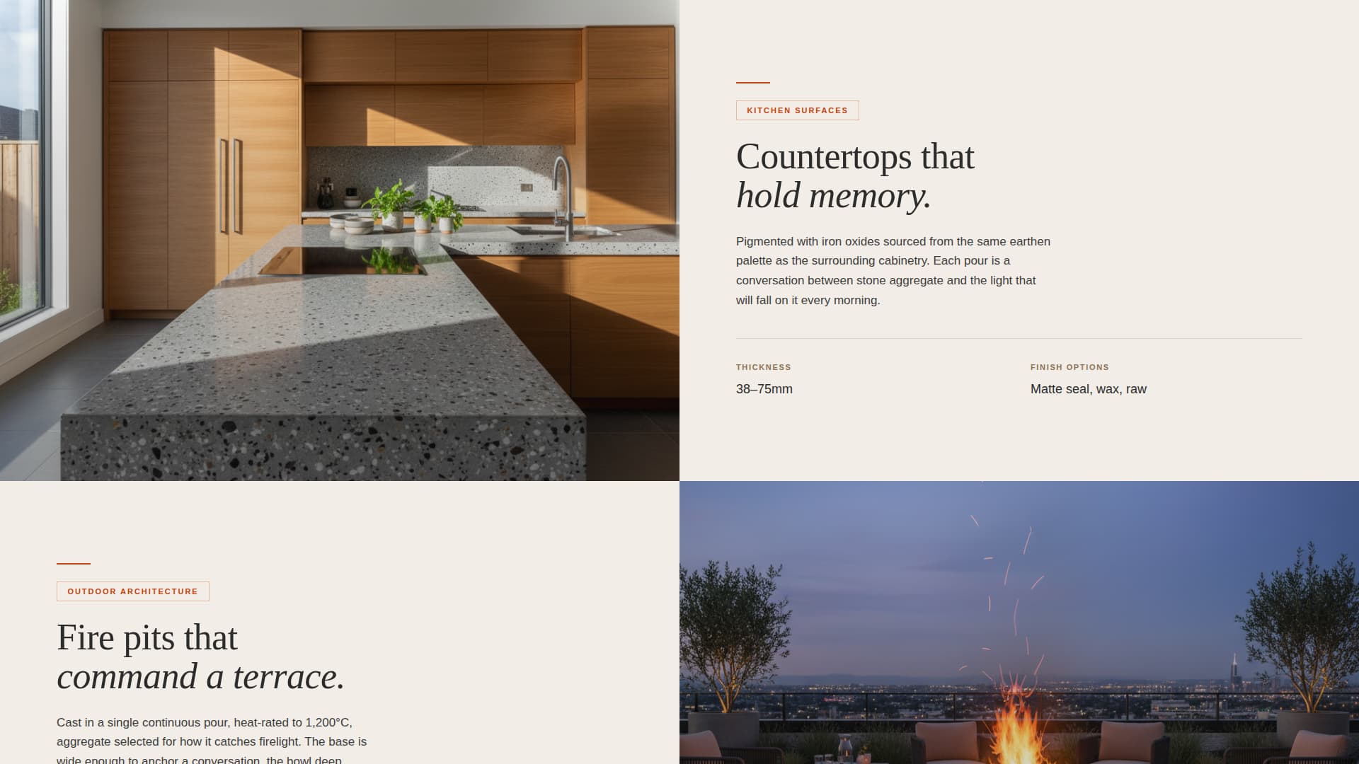 Formwork - Bold Concrete Landing Page Template