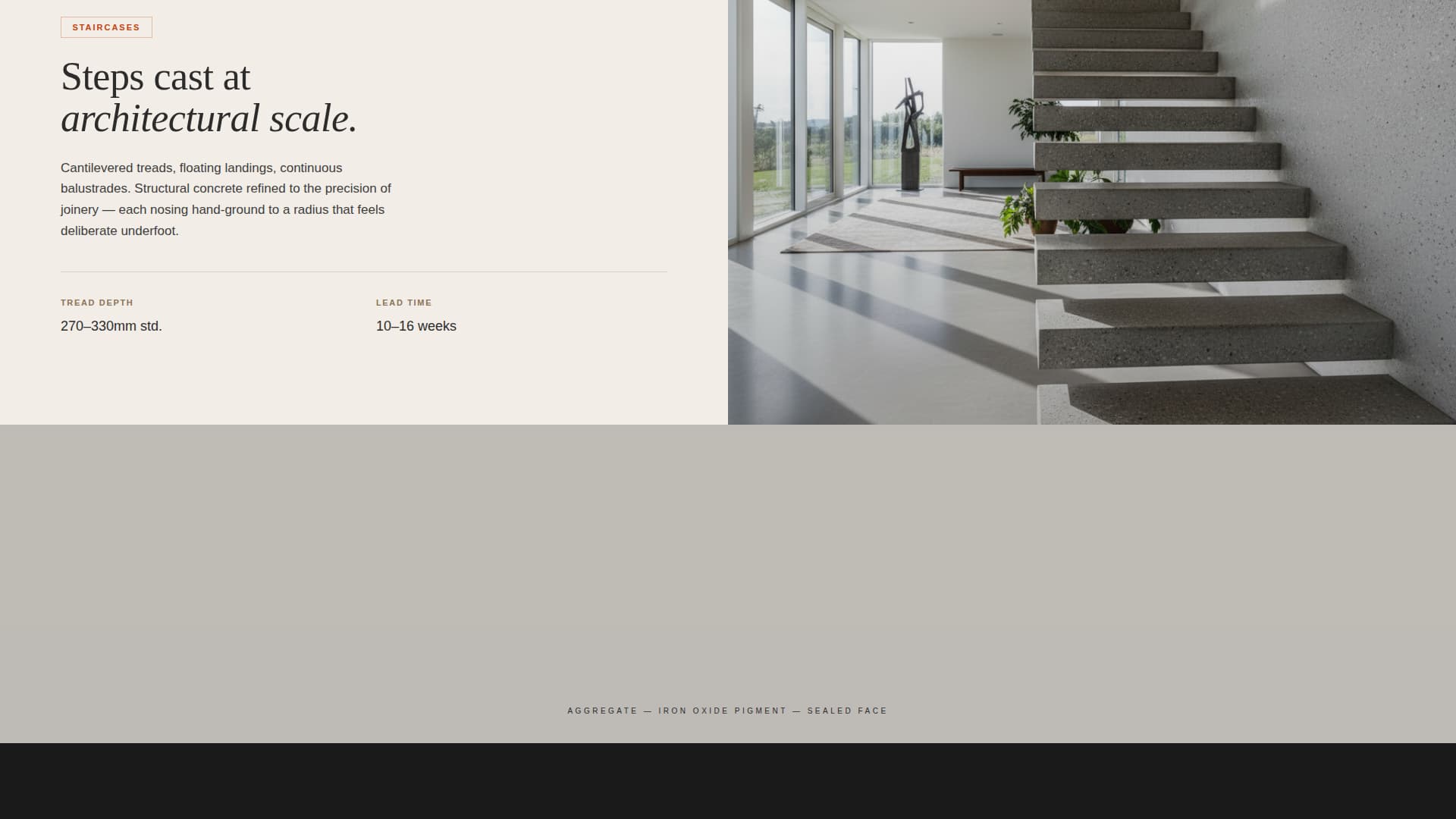 Formwork - Bold Concrete Landing Page Template