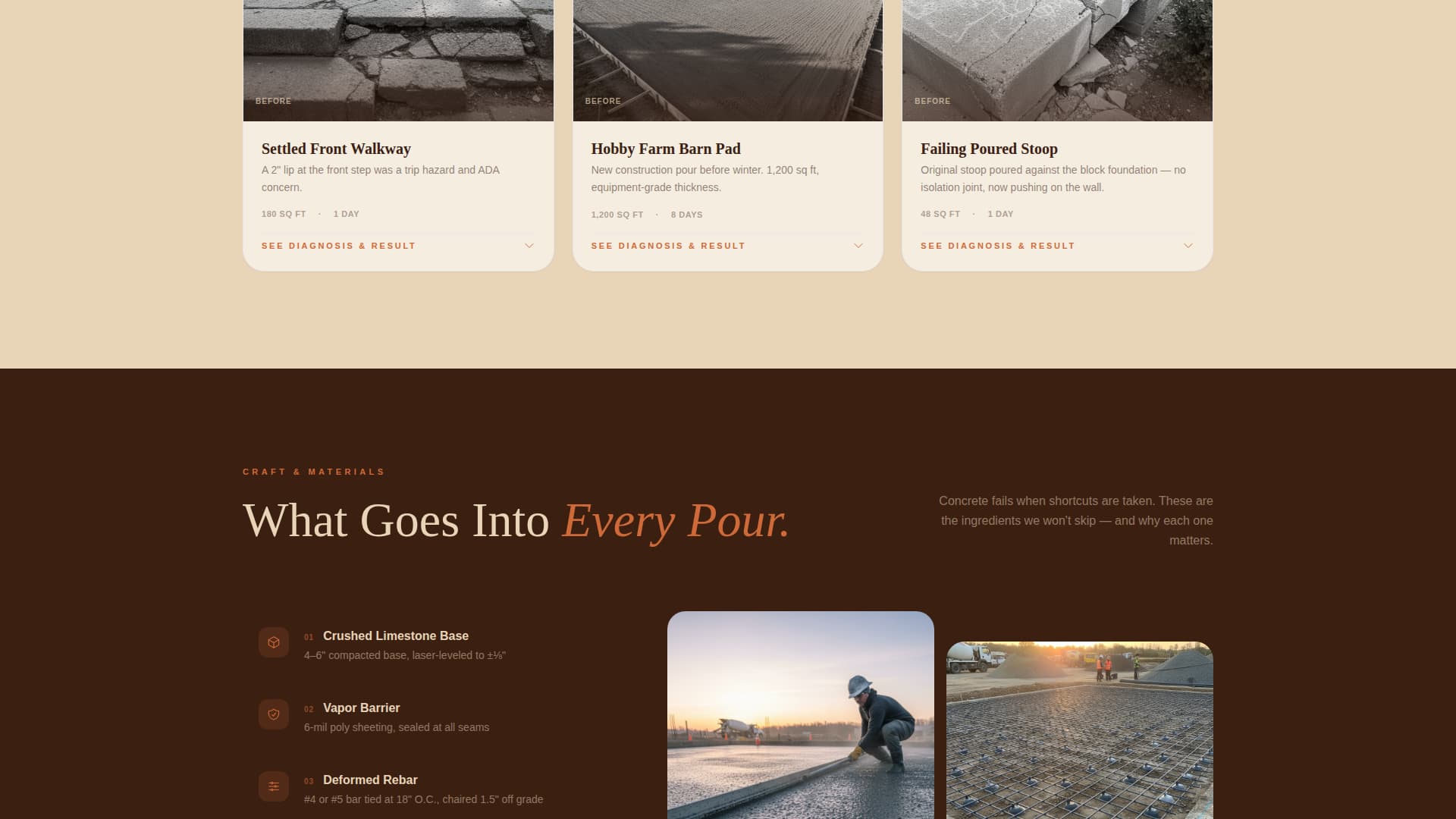 Slab - Trusted Concreteinstaller Landing Page Template