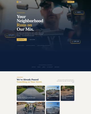 Batch - Trusted Concrete Landing Page Template