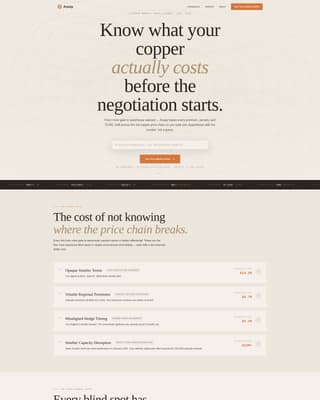 Assay - Precision Copper Landing Page Template