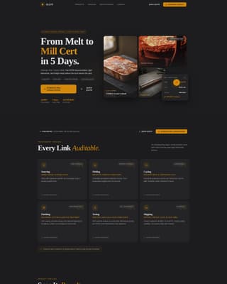 Alloy - Precision Copper Landing Page Template
