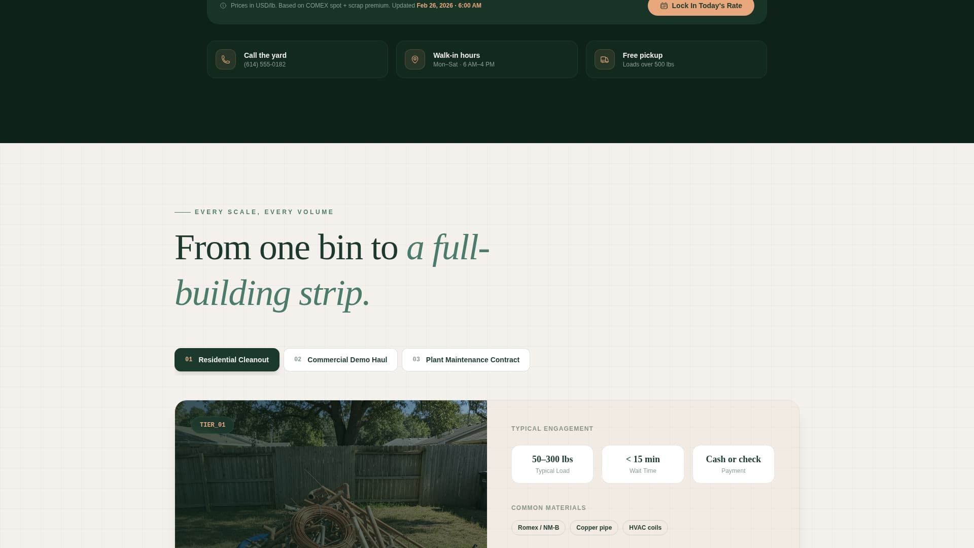 Smelt - Trusted Copperrecycler Landing Page Template