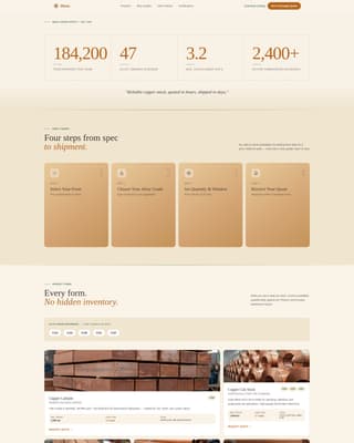 Mesa - Reliable Coppersupplier Landing Page Template