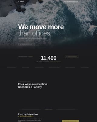 Uproot - Powerful Corporaterelocation Landing Page Template