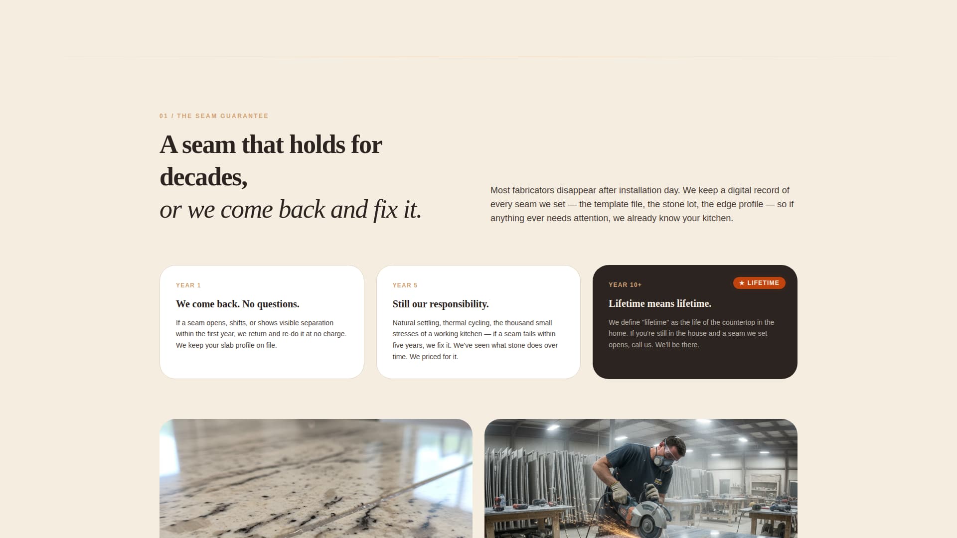 Slab - Trusted Countertop Landing Page Template
