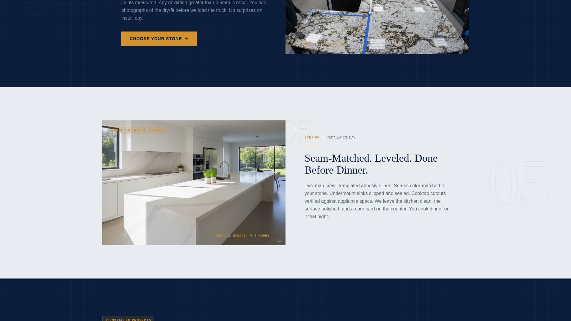 Slab - Precision Countertop Landing Page Template